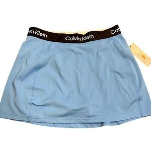 Calvin Klein Light Blue Athletic Skirt with Stretch‎ Comfort Band Tennis Golf F7